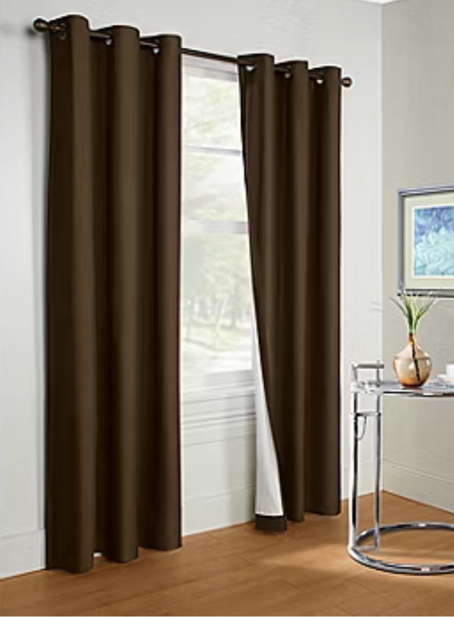 NEW Thermalogic Energy Efficient Insulated Grommet Panels Brown 80×84