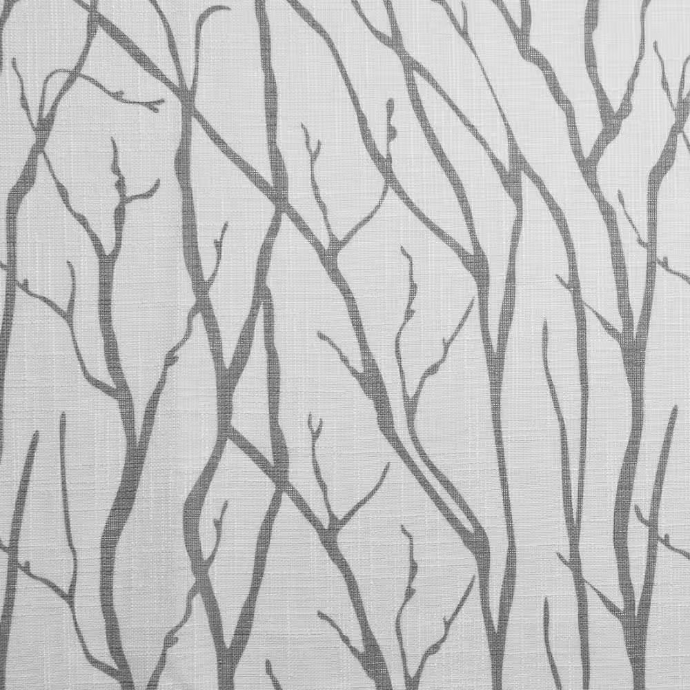 Oakdale Dove Grey Nature Light Filtering Grommet Top Curtain, 54 In. W X 84 In.