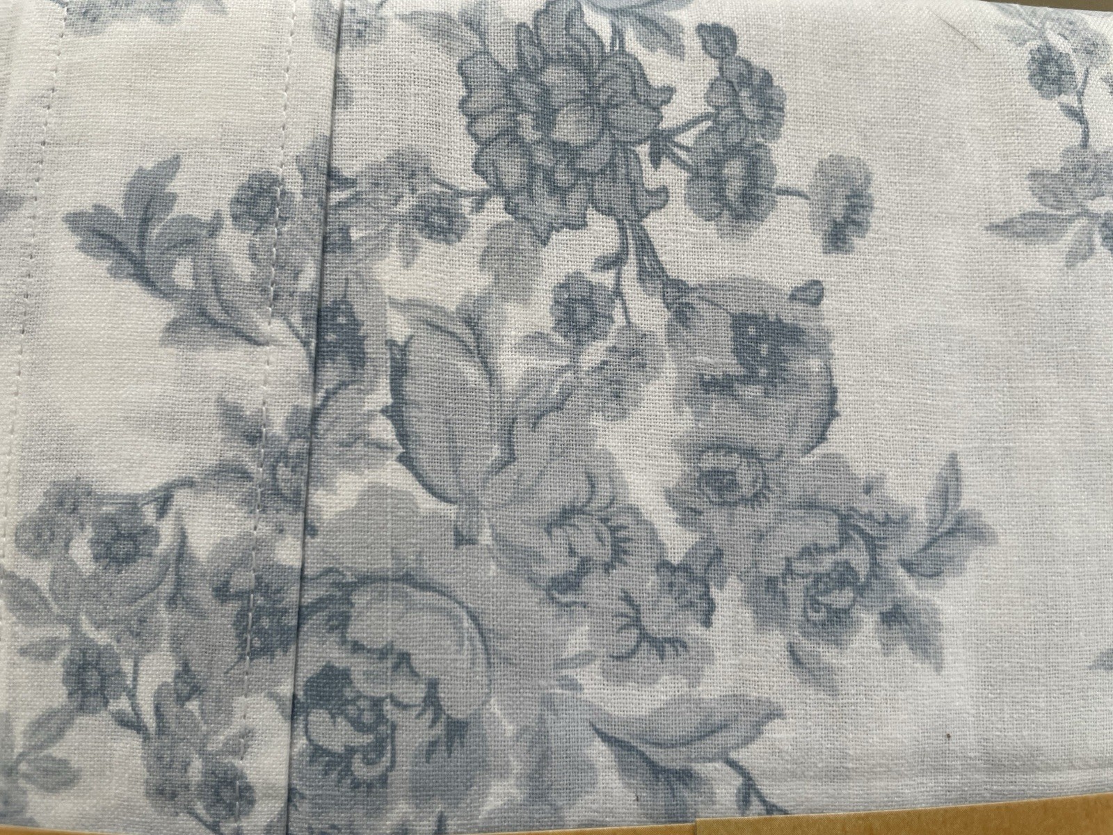 NWT Nantucket Home – 2 Tie Up Shades- Blue Toile – 100% Cotton- 42 x 63”