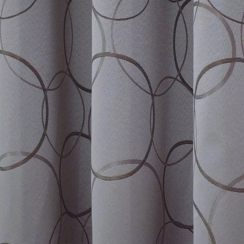 Meridian River Blue Polyester Geometric 42 In. W X 84 In. L Lined Grommet Blacko