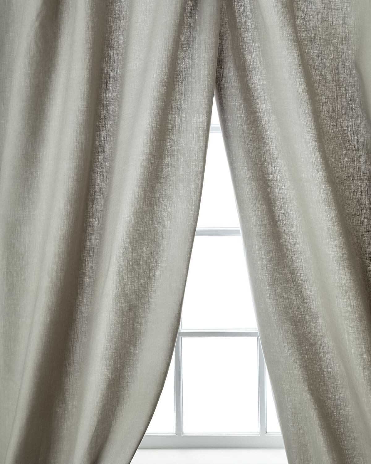 Skye 100% linen drapes with grommets (pair)