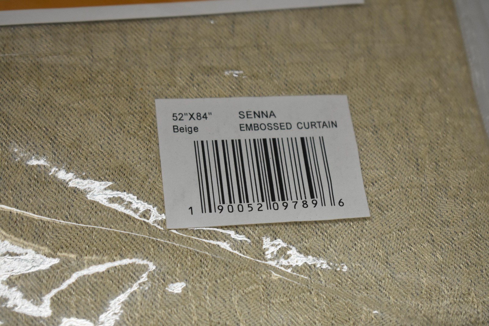 Superior Senna Premium Curtains 2 Blackout Grommet Panels 52×84 Beige Embossed