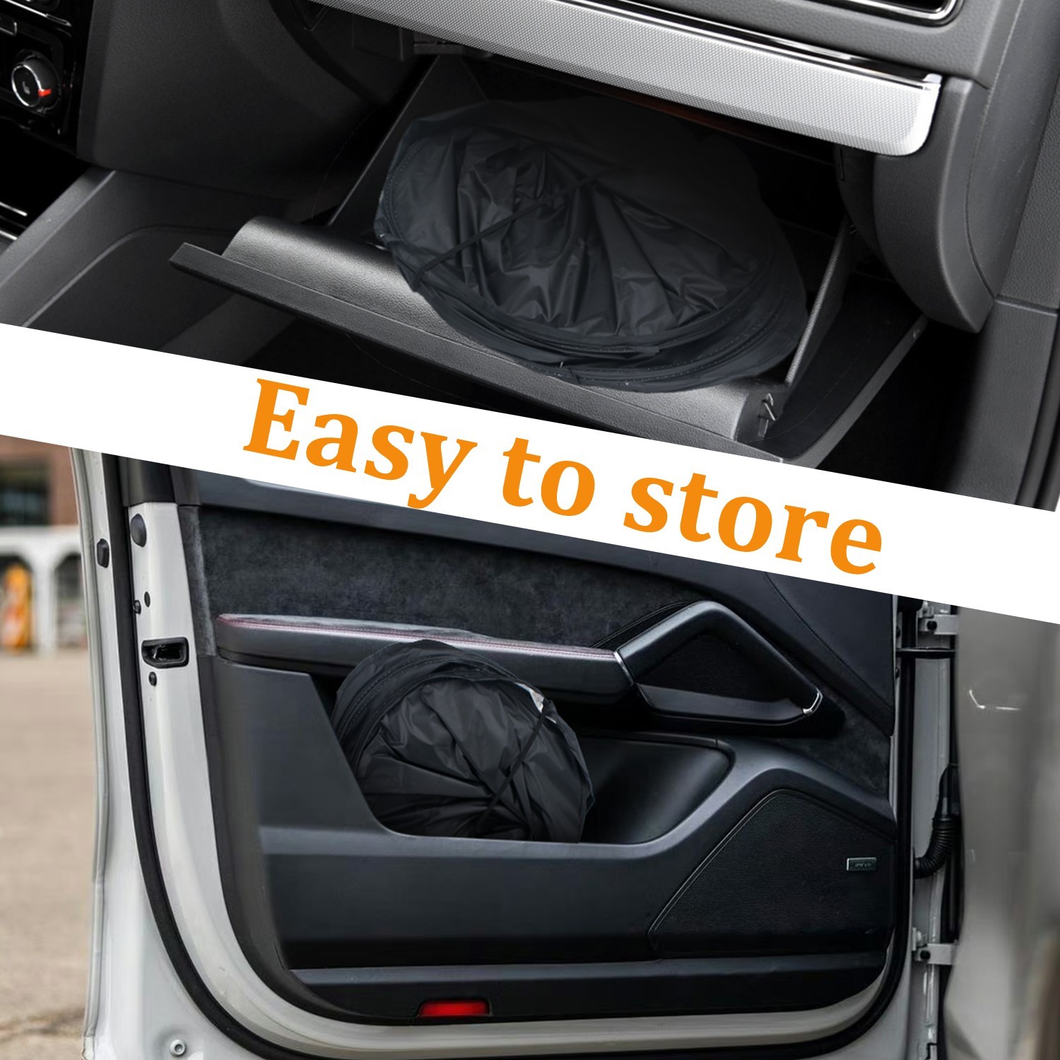 Universal Foldable Car Windshield Sun Shade | Heat Shield&UV Blocker | Most Cars