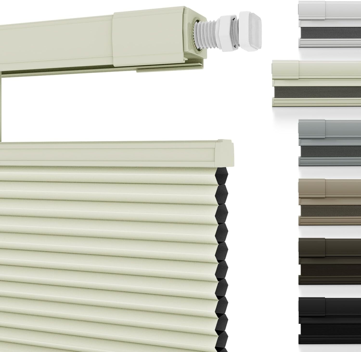 Changshade No Drill Top Down Bottom Up Cordless Window Blinds Cellular Shades