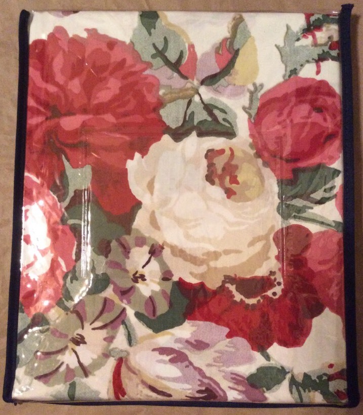 CHAPS Window VALANCE Size: 80 x 17″ New SHIP FREE Red Pink Floral SARAH Bedding