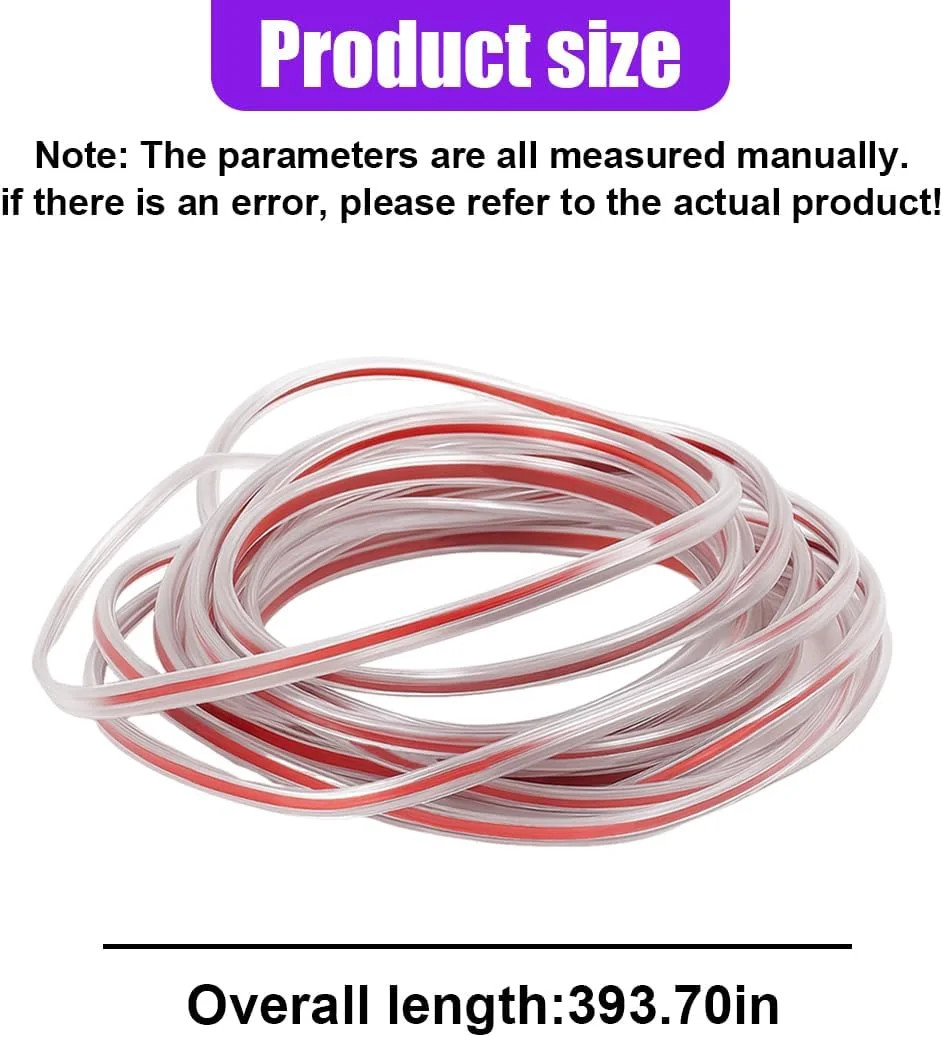 32Ft (10M) Car Door Edge Protector, Self-Adhesive Scratch Resistant U Shape Auto