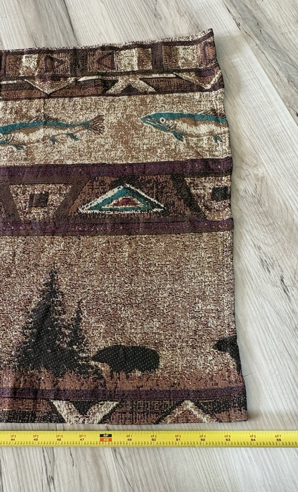 (3) Croscill Bear Mountain Unlined Tailored Valances 54×22 Inches