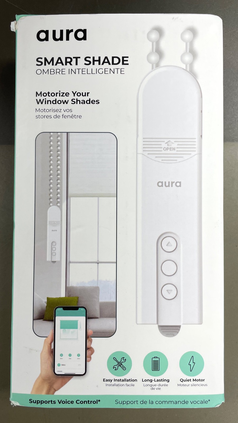 Aura Roller Smart Shade Driver, Remote Control & WiFi Dongle | Automate Existing