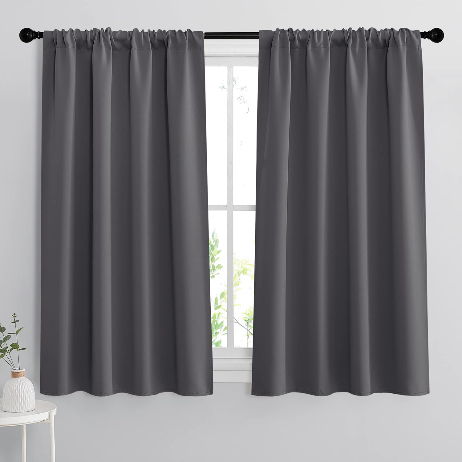 Grey Blackout Curtains – Thermal Insulated Noise Reducing Energy