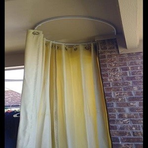 Flexible Bendable Curved Ceiling Curtain Track, 1 Meter(3.3 ft) for L, U, Circle