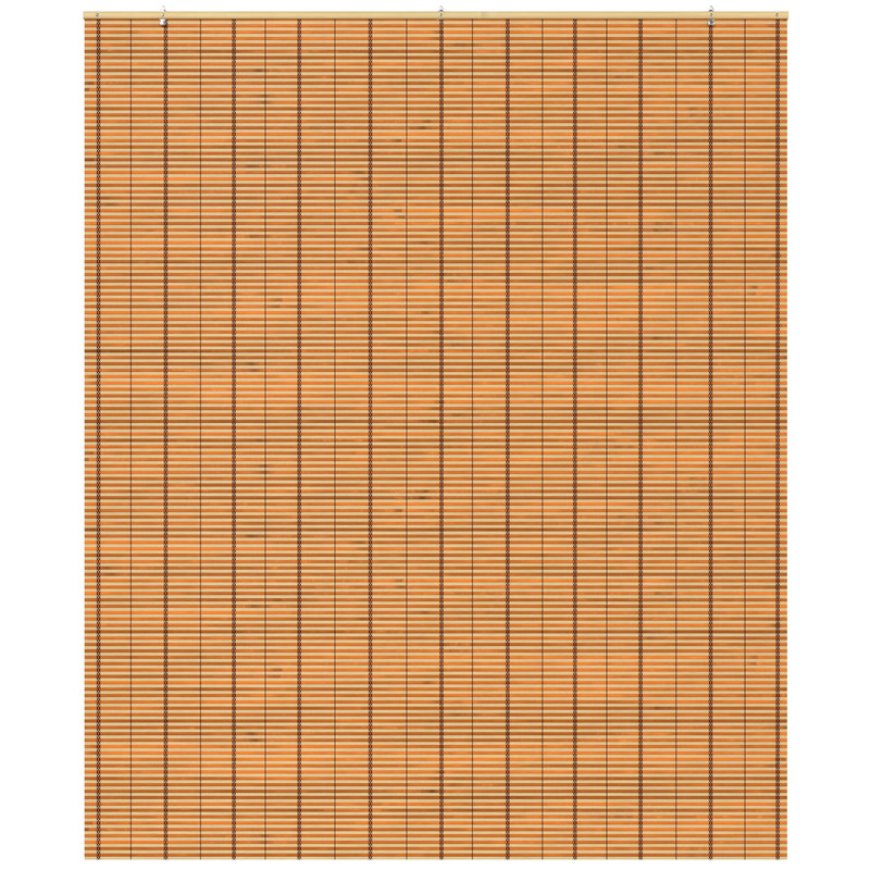 Red Lantern Burnt Bamboo Cordless Window Shade – Two-Tone Honey 60 Wide