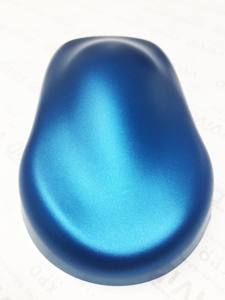 Matte Metallic Blue Car Wrap Vinyl Roll Air Release 3Mil-Vvivid8 5Ft X 5Ft