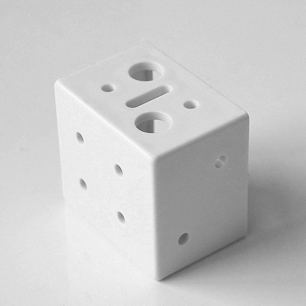 Versatile 4-Piece White Brackets for 1″ Mini Blinds – Inside/Outside Mounting