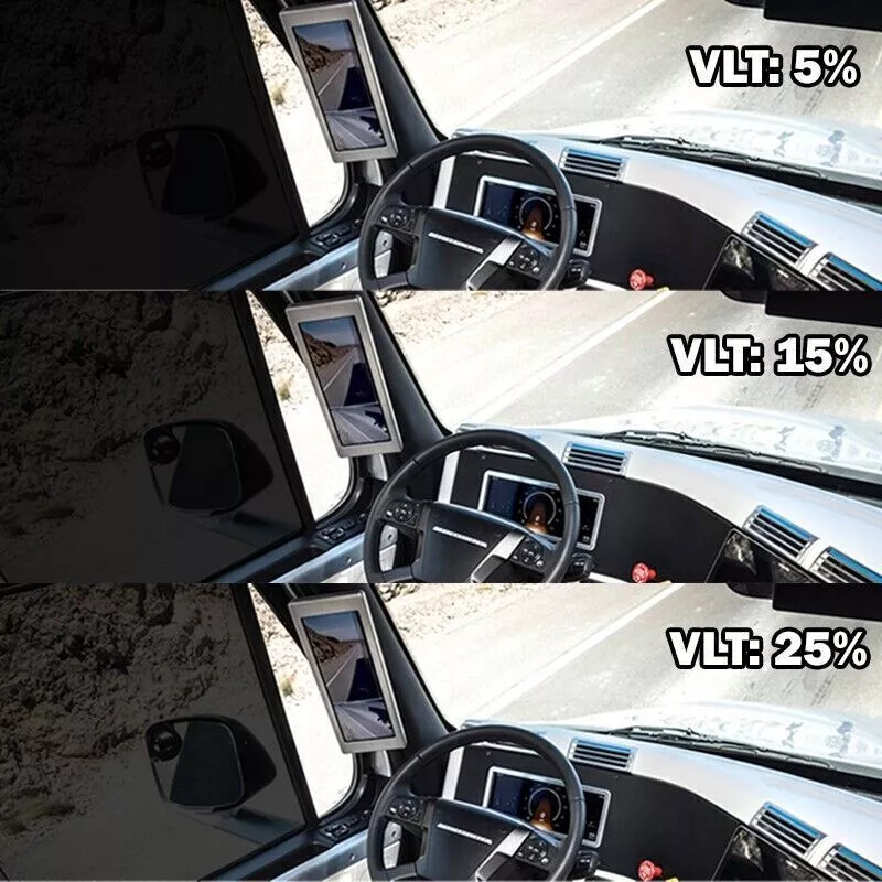 Uncut Mirror Window Roll Tint Film 5% 15% 20% VLT In Feet Car Office Commercial