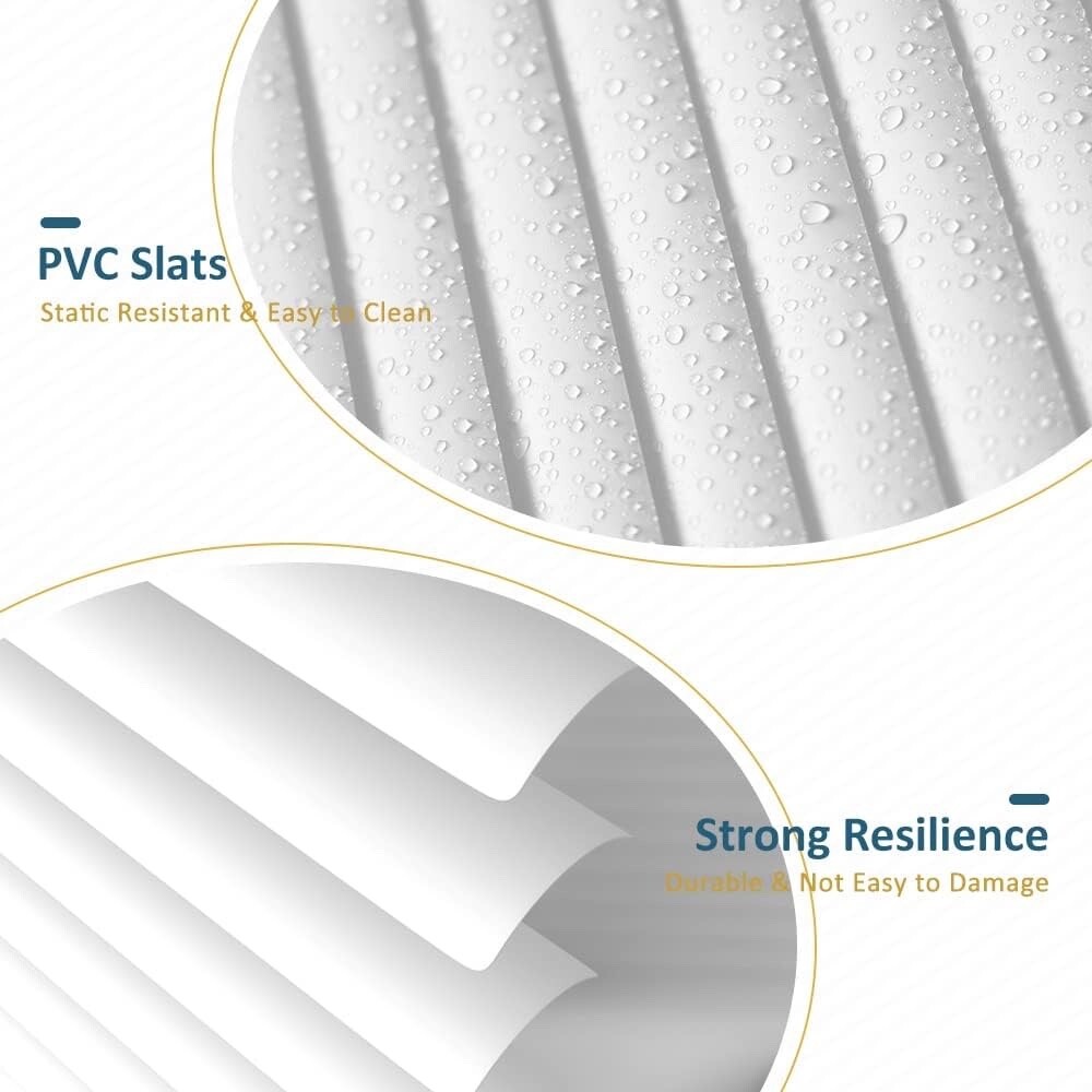 Mini Blinds for Windows Cordless Vinyl Venetian Blinds Anti-UV Waterproof shades