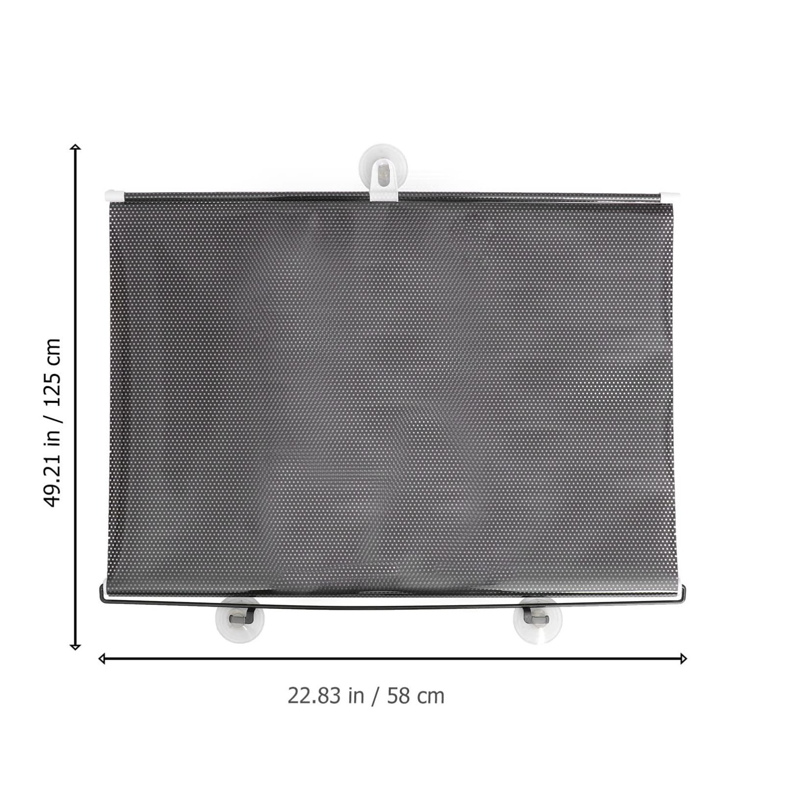 Blackout Blind Curtains with Suction Cups for Windows No Drill Cordless Blinds