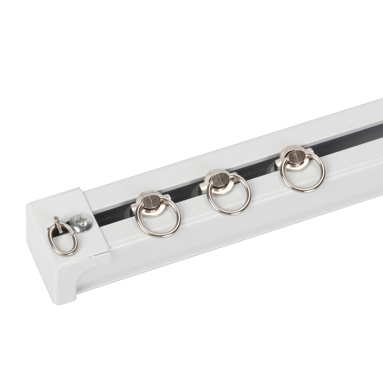 Aluminium Heavy Duty Curtain Track Kit with Hooks 3M Ceiling Mount for Space