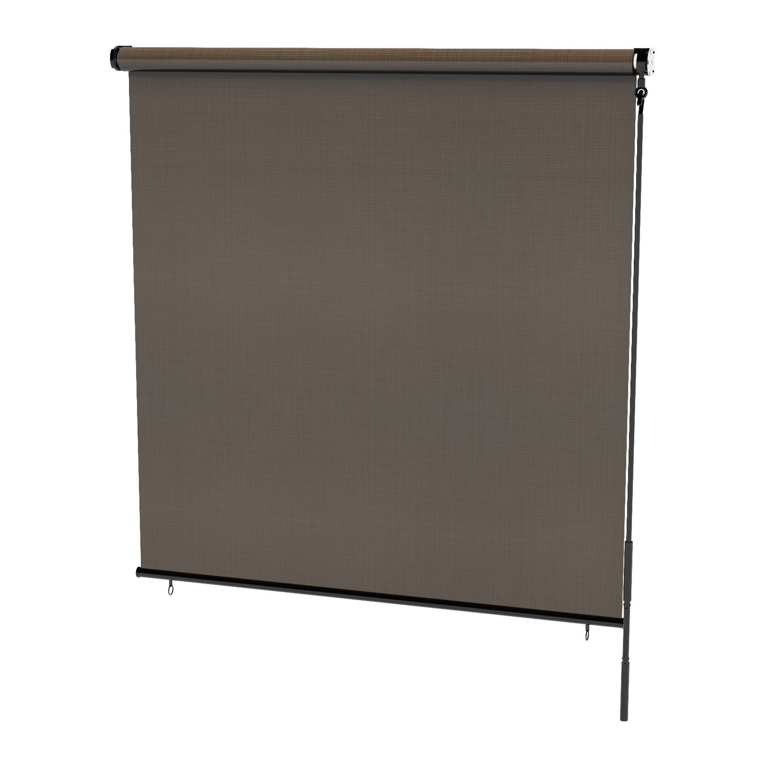 Radiance 0371648 Cordless Exterior Solar Shade 48″W x 72″H, Coconut Brown