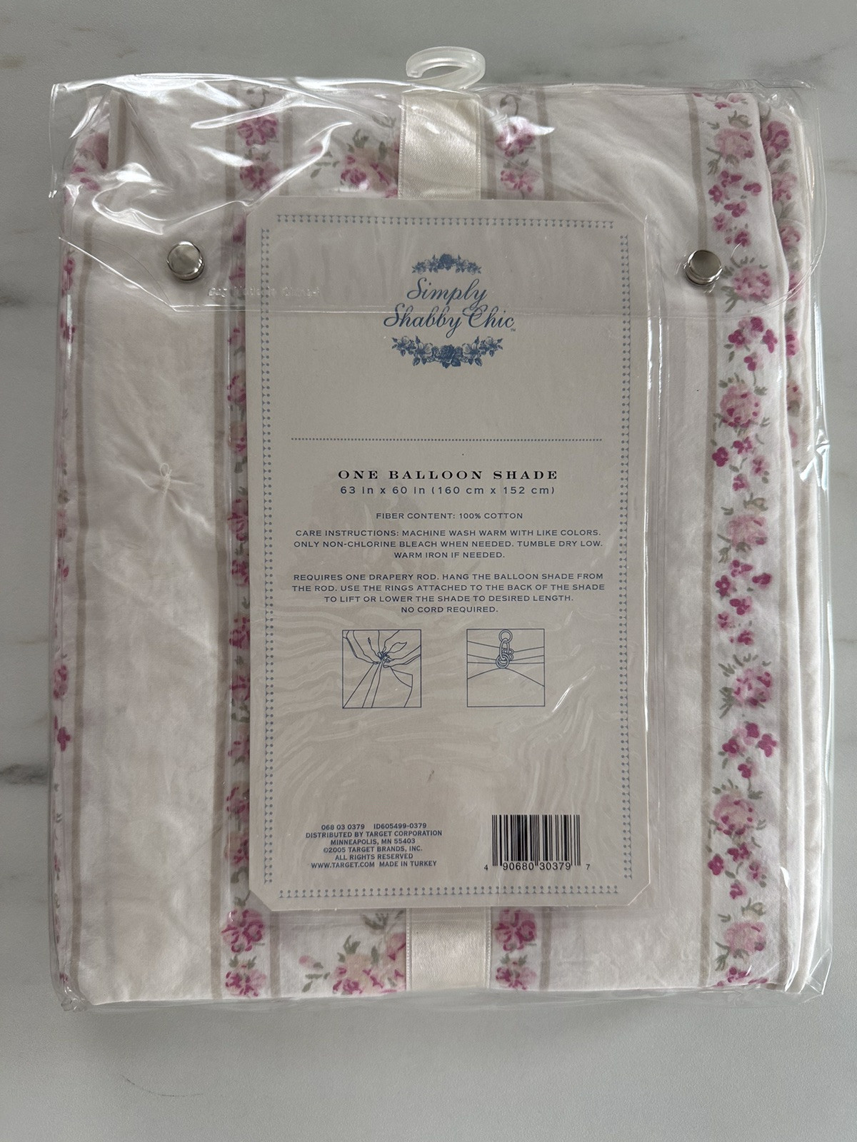 SIMPLY SHABBY CHIC Rachel Ashwell Blush Beauty Balloon Shade 60×63 🌸New🌸