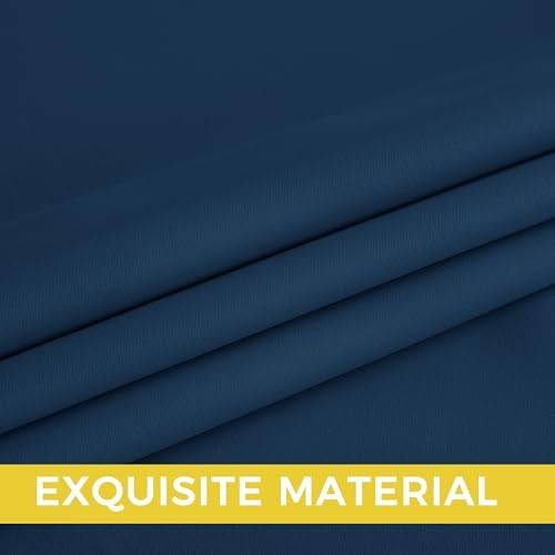 Decor Room Darkening Curtains 63 Inches 40″W x 63″L (Pack of 2) Morrocan Blue