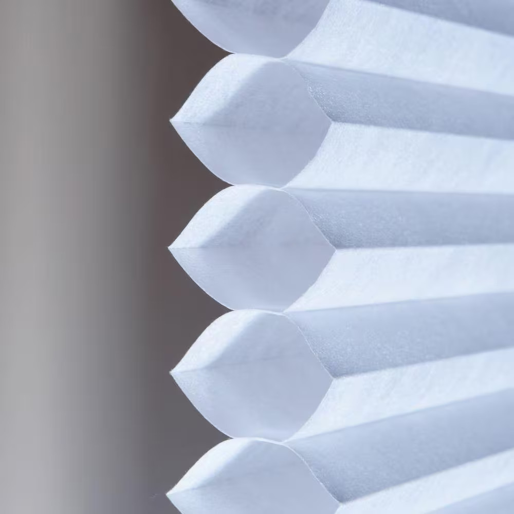 Snow Drift Cordless Light Filtering Polyester Cellular Shades-17 In. W X 64 In.