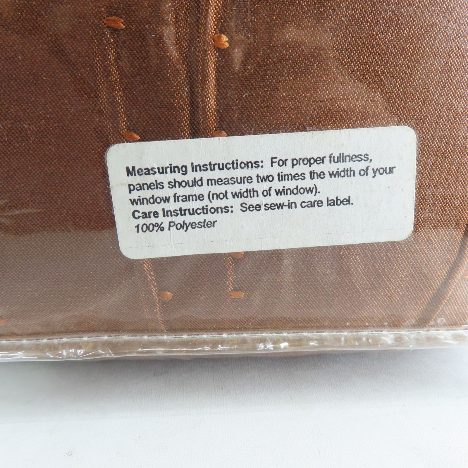 NEW – DOLCE 50″x108″ 1 LINED/INTERLINED ROD POCKET PANEL WITH BACK TABS CURTAIN