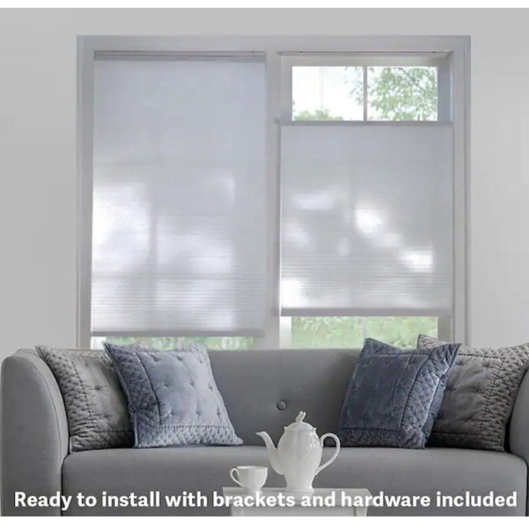 CUSTOM CUT Snow Drift Top-Down Bottom-Up Cordless Cellular Shade FAST SHIPPING!