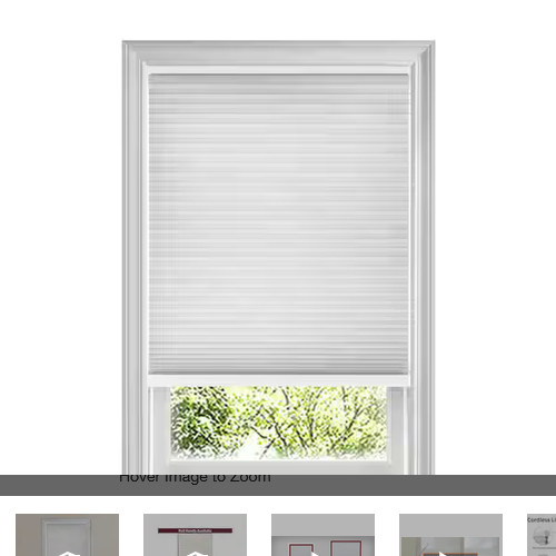 Pebble Gray Cordless Light Filtering Cellular Shades – 31 in. W x 48 in. L