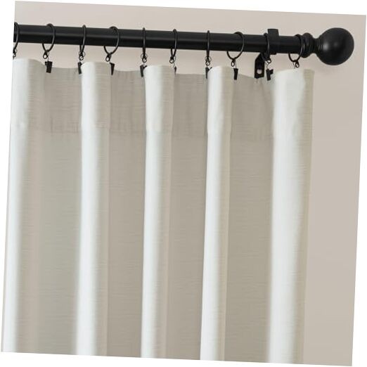 Ravello Burnout Velvet Curtains 84 Inches 50″W x 84″L (Pack of 1) Off-white