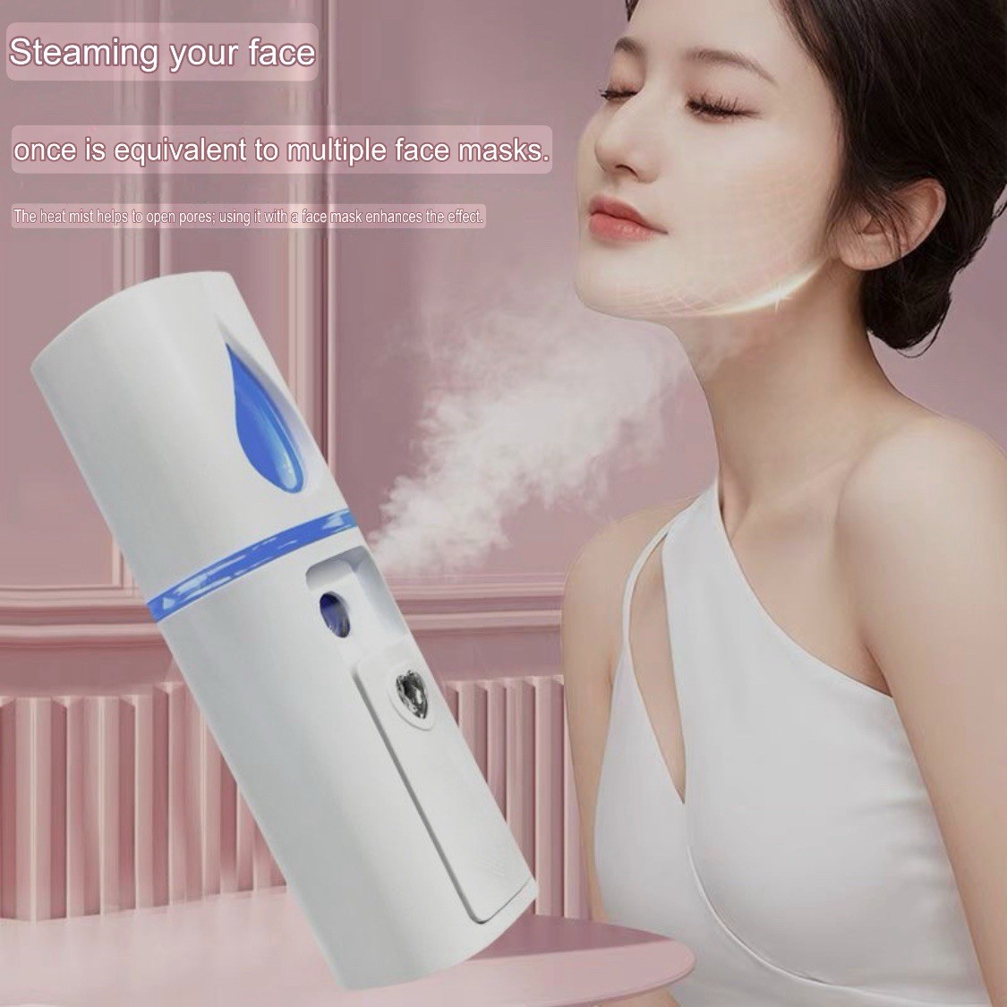 Portable Nano Facial Mister Mini Facial Steamer Atomization Eyelash Extension