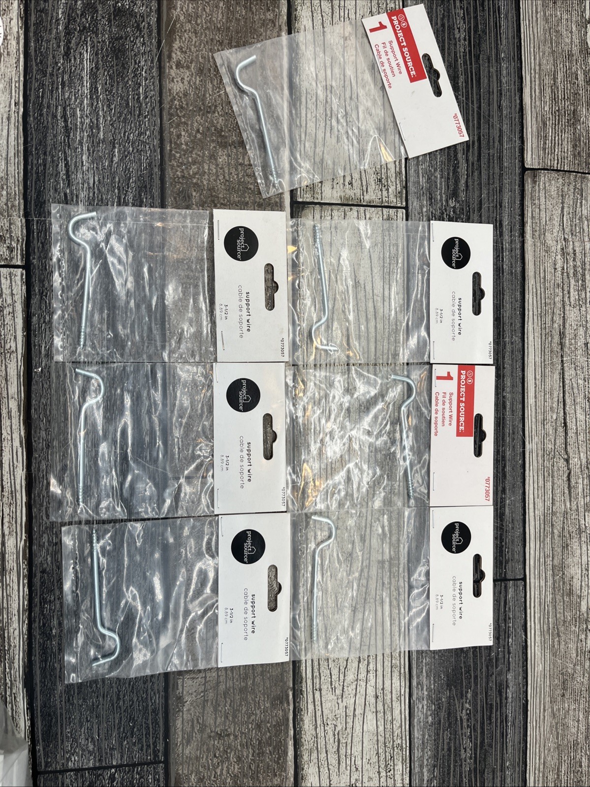 7 Pack Metal Support Wire Project Source 0773057 3-1/2in {33}