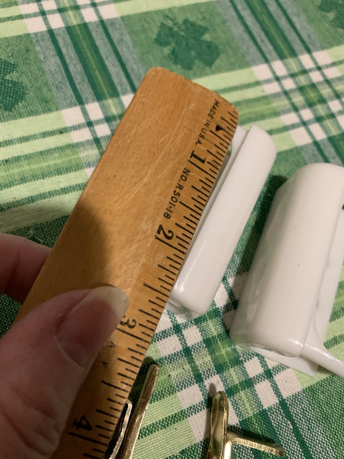 ❤️Inside Mount Curtain Valance Rod Bracket Lot Of End Pieces White Plastic