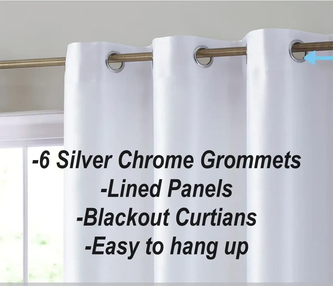 2 PANELS SILK BLACKOUT THERMAL GROMMET FOAM LINED WINDOW CURTAIN DRAPE NOA