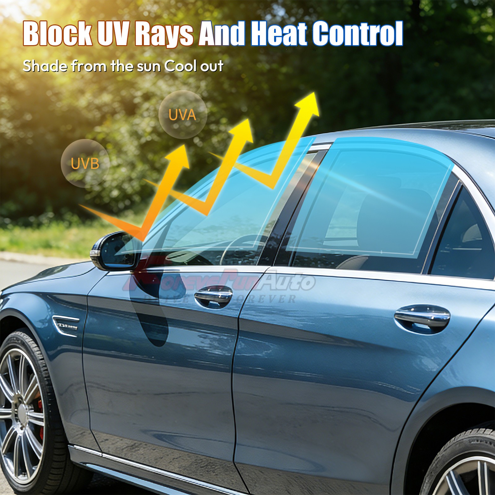 2Ply 40″x100FT 20% VLT Window Tint Film Roll Car Truck UV Protection