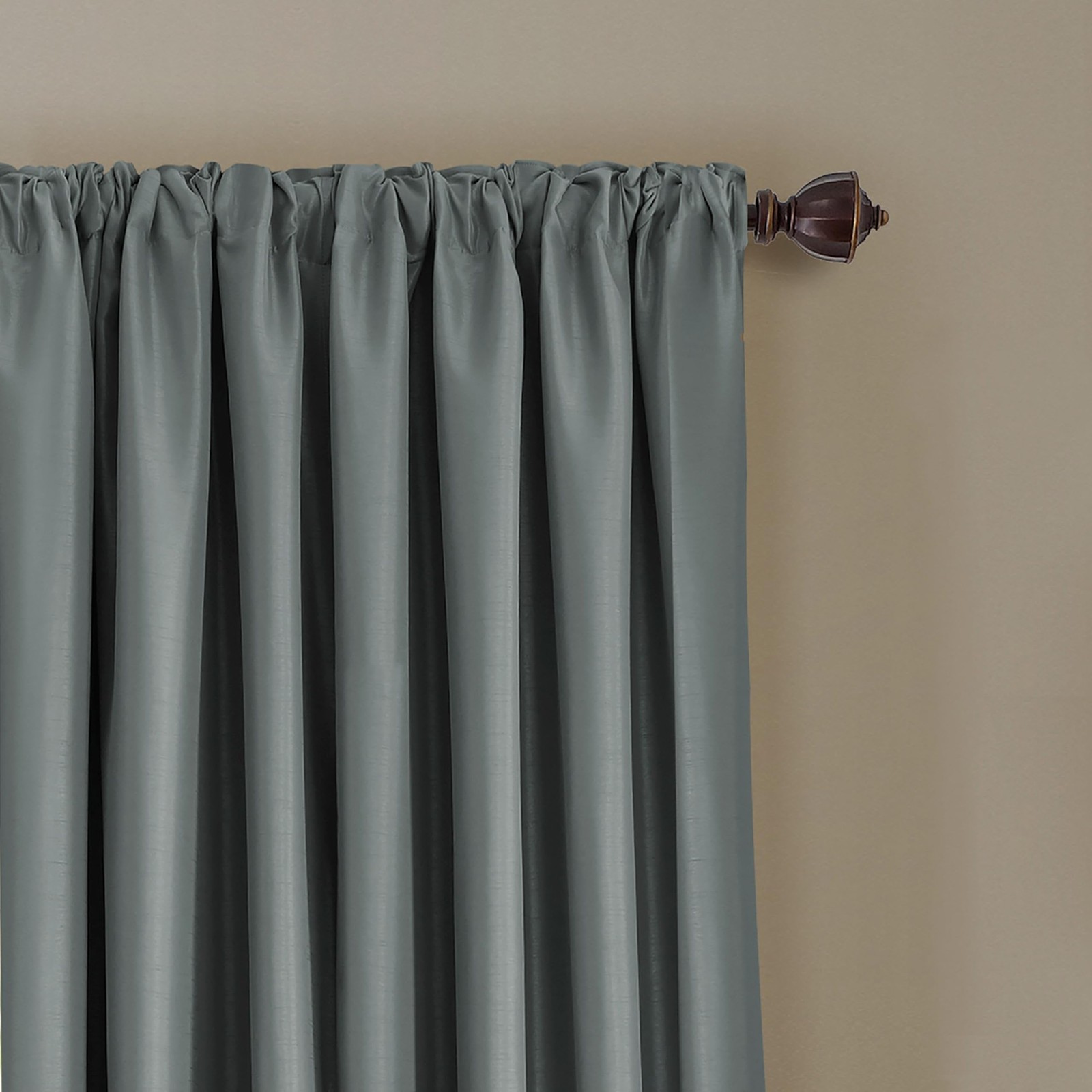 Home Fashions All Seasons Energy Efficient Room Darkening-Rod Pocket Window Pane