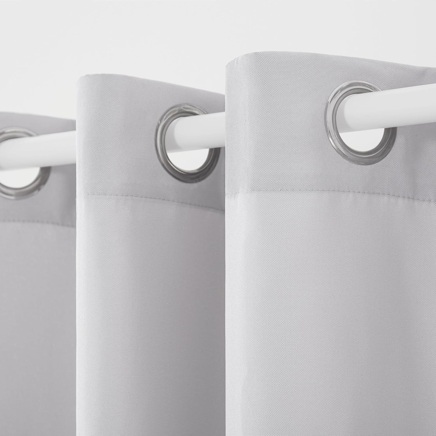 Luxury 2-Pack Light Filtering Curtains, 54″x108″, Water Resistant, Cloud Grey