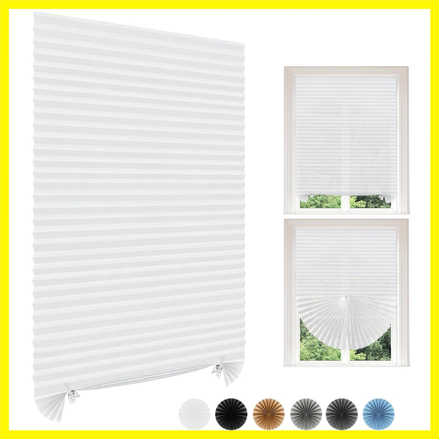 Paper Blinds Temporary Window Blinds Light Filtering No Drill Stick on Cut to…