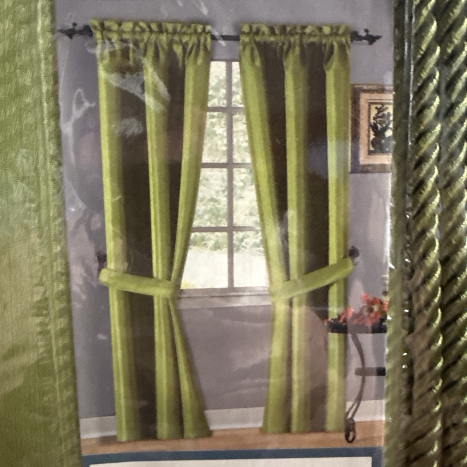 Duck River Textiles – Herringbone 2 Panels Lime 80” X 84”