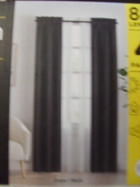 SUNDOWN by ECLIPSE~4 PIECE BLACKOUT WINDOW CURTAIN SET~NEW~ROD POCKET~26 X 84