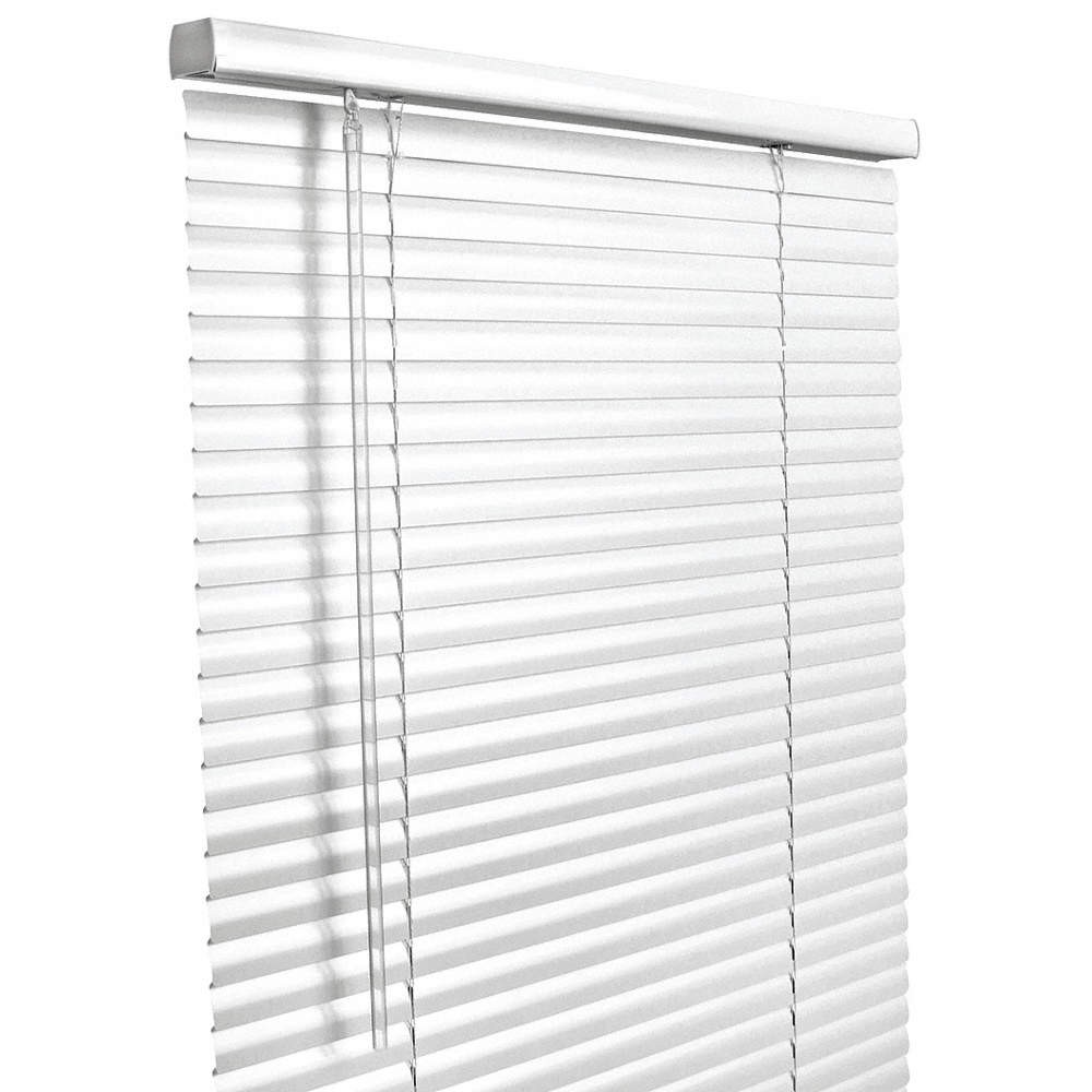 GRAINGER APPROVED Window Blinds,Metal; Vinyl,White 493P20