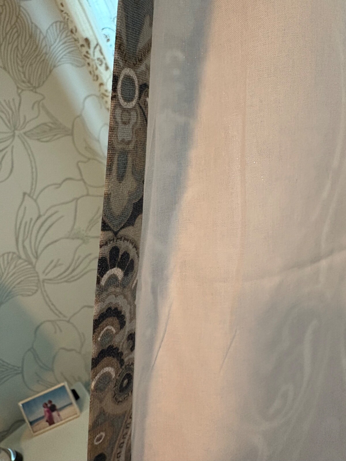 Pottery Barn Mckenna paisley drape panels in blue 96 inches
