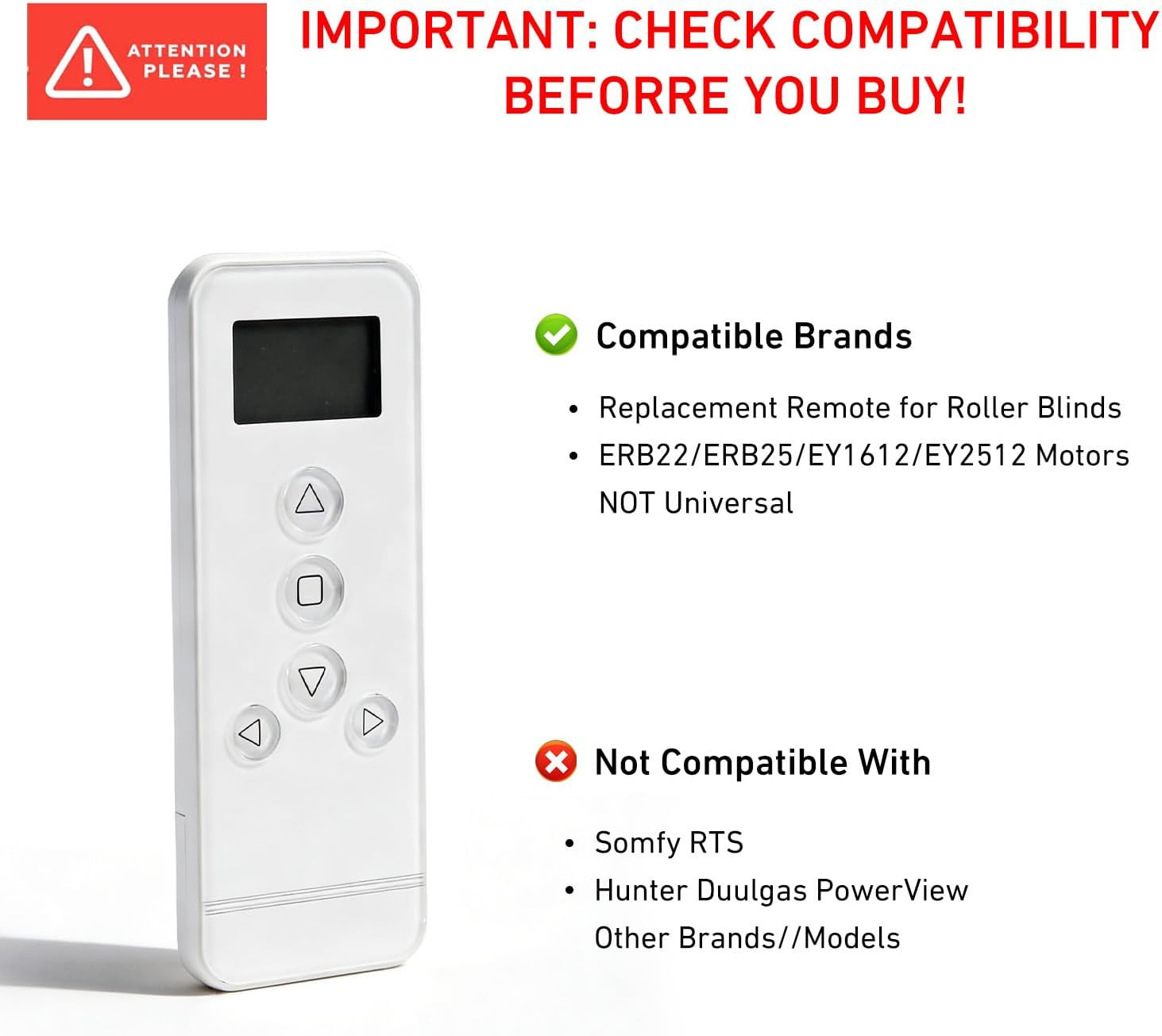 14 Channel Controller for Roller Shades Remote Control for Motorized Windows Sha