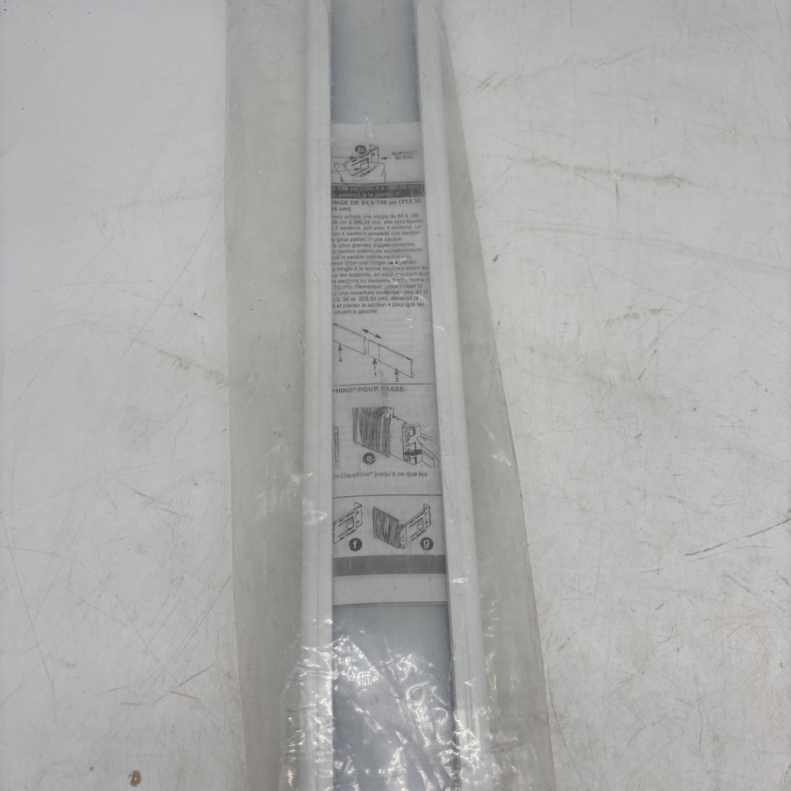 Bali 2-1/2″ Wide Pocket Curtain Window Panel Rod Size 28″- 48″ White Adjustable