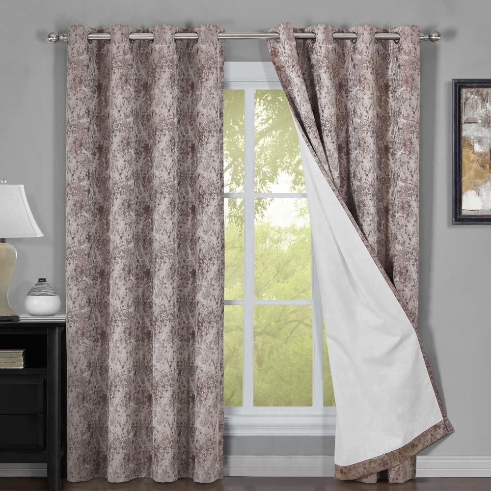 Bali Grommet Top Blackout Curtains Thermal Insulated Window Curtains (Set of 2 )