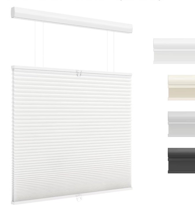 Cordless TDBU Cellular Shades White 29” x 48” Light Filtering / Blackout