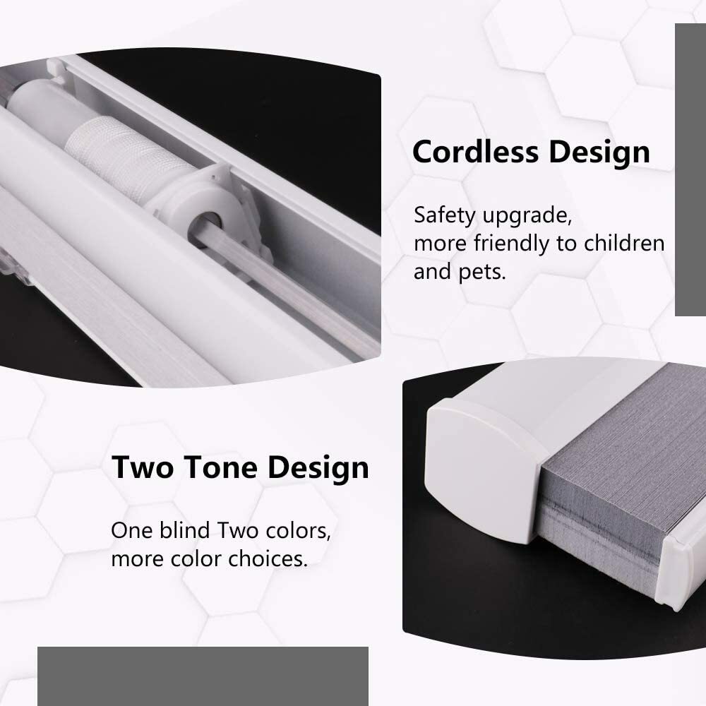 Cordless Cellular Shades Blackout Honeycomb Blinds,Bottom Up Blinds Paper Fabric