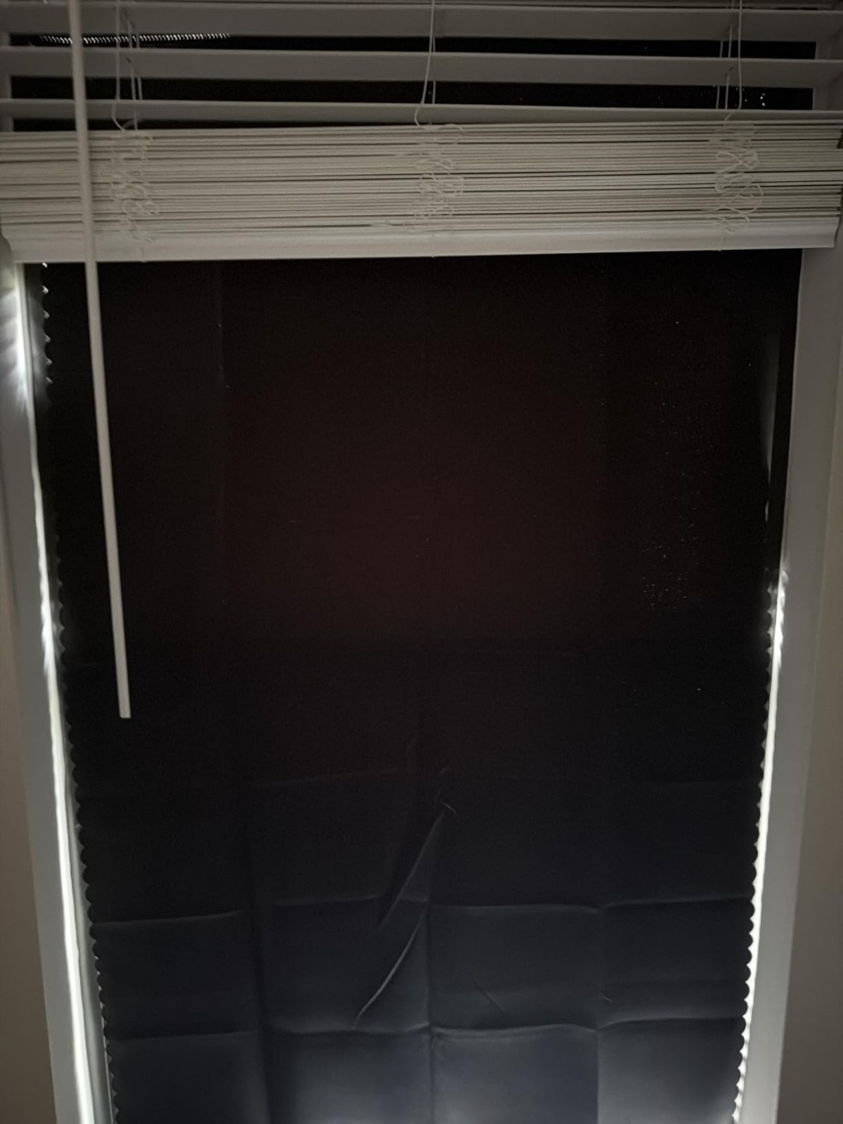 35″ W x 59″ L Adhesive Blackout Curtain Self Stick Window Blind Shade No Drill