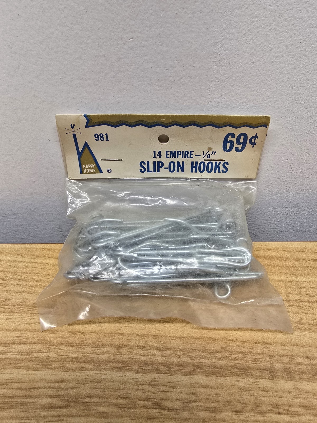 Woolworth 14 Empire 1/8″Drapery Slip-On Hooks #981