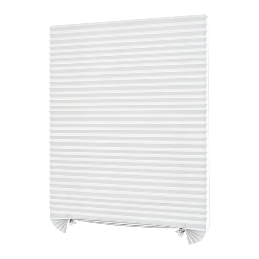 Pleated Sheer Rollable Curtain White 40cm 45cm 50cm 55cm x 150cm Easy Install
