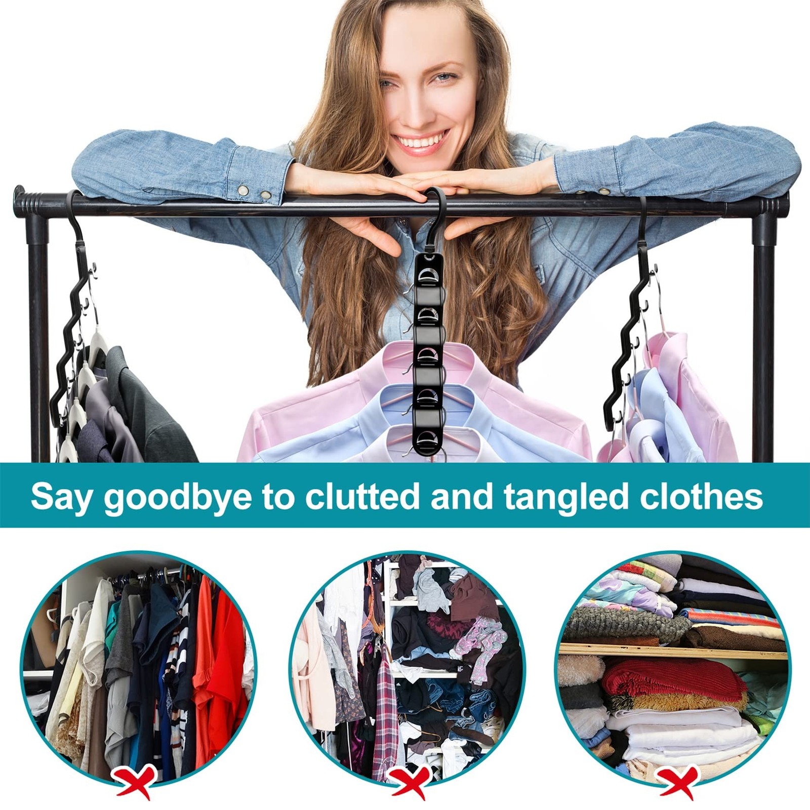Closet Organizers and Storage,Upgraded Organization and Storage Clothes Hange…